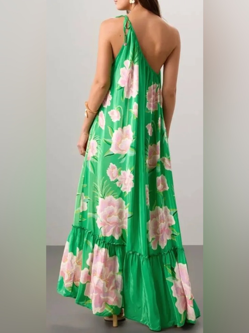 FARM Rio Floral Vibing Green Maxi Dress NWT NEW - Picture 3 of 8